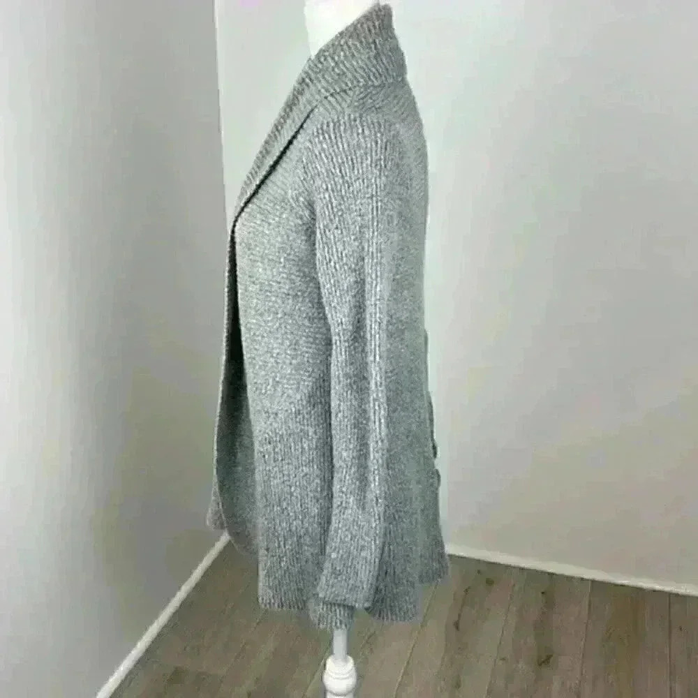 89th & Madison Grey Cardigan Size S - Picture 3 of 8